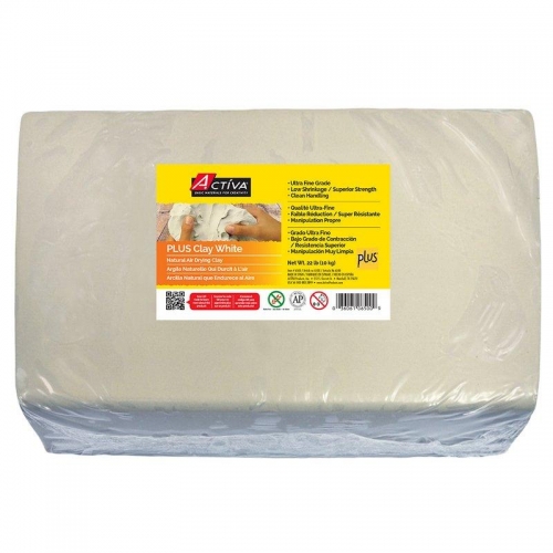 PLUS Clay - Air Dry Clay - 22 lb (10 kg) White